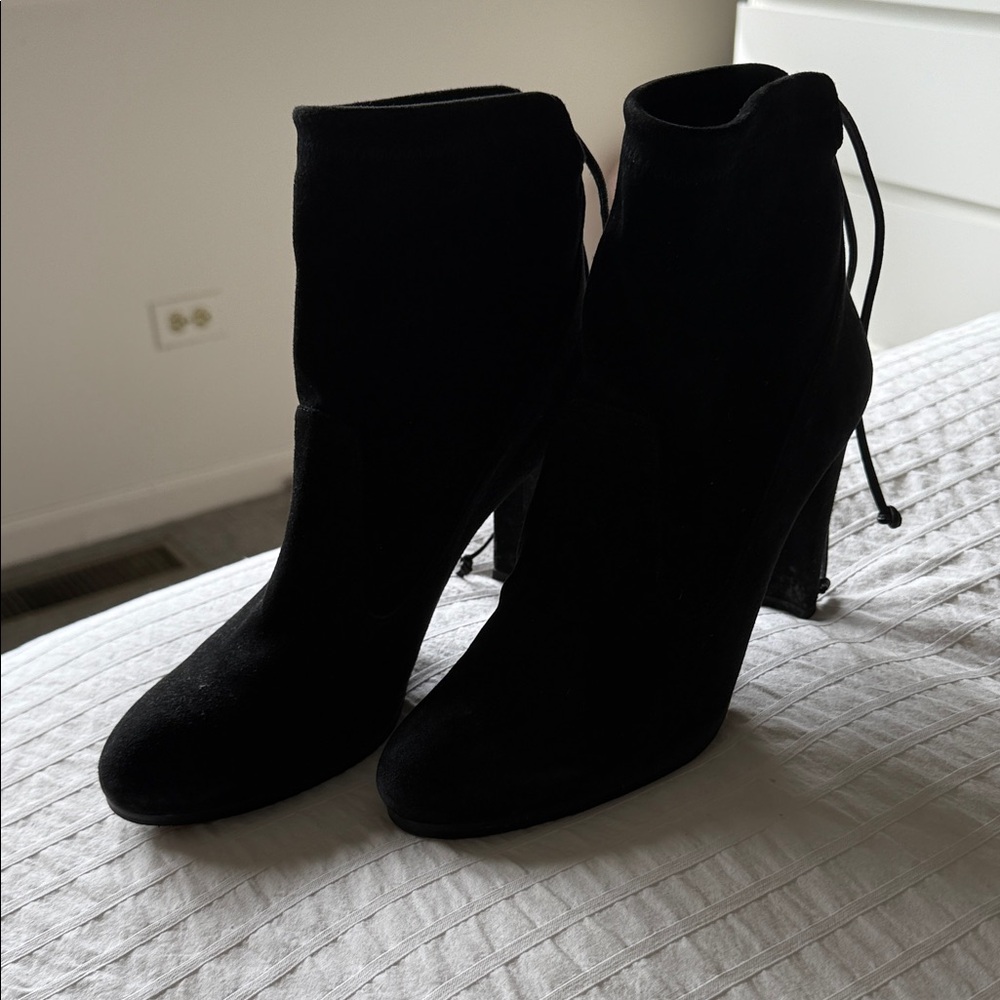 Stuart Weitzman, Elegant Black Women's Ankle Boots